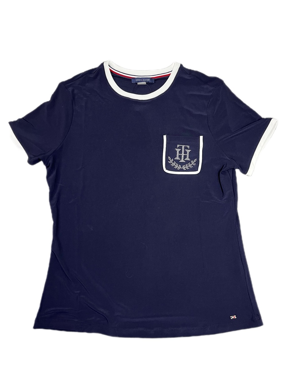 Tommy Hilfiger Navy Pocket Logo Tee